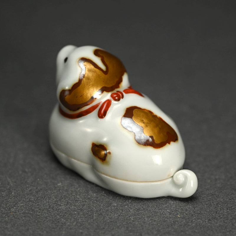 Kogo Incense Case by Imperial Artist Suwa Sozan I ー初代 諏訪蘇山 "犬 香合"