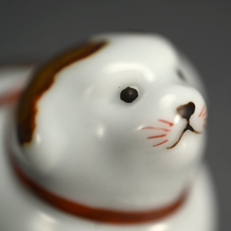 Kogo Incense Case by Imperial Artist Suwa Sozan I ー初代 諏訪蘇山 "犬 香合"