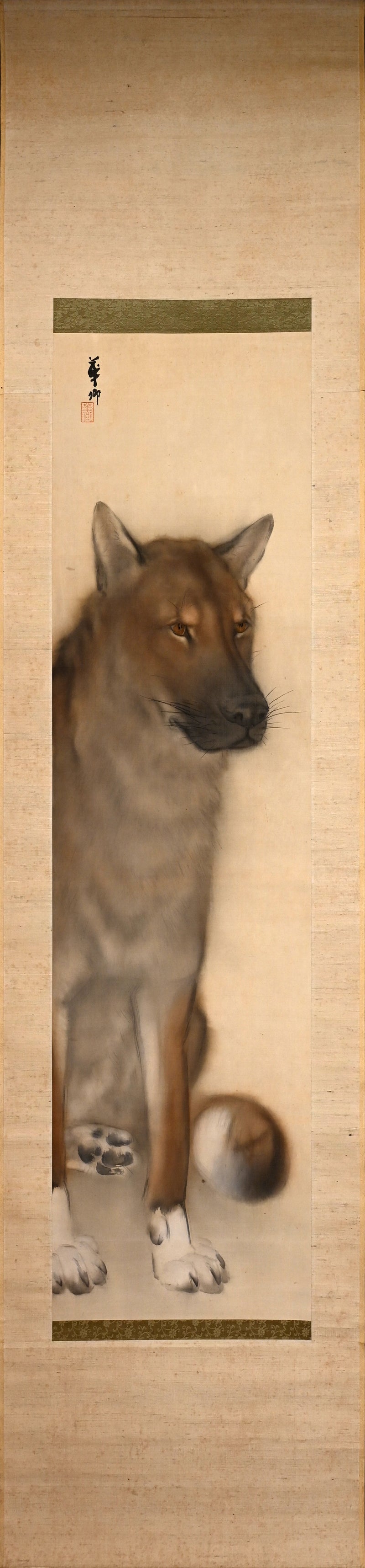 Western Dog Hanging Scroll ー岡田 華鄕