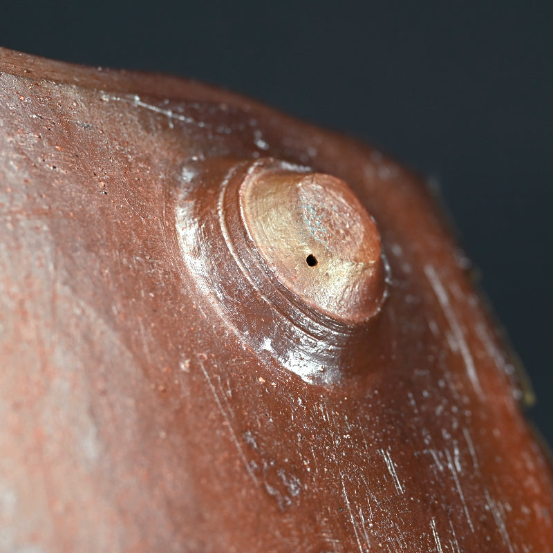 Contemporary Rippling Bizen Platter ー小西陶蔵 "備前 風文直角鉢"