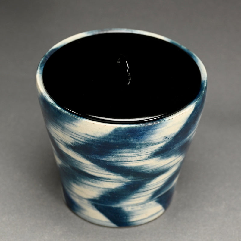 Contemporary Ceramic Mizusashi ー福島 寛子 “呉須絵水指”