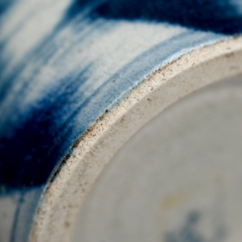Contemporary Ceramic Mizusashi ー福島 寛子 “呉須絵水指”