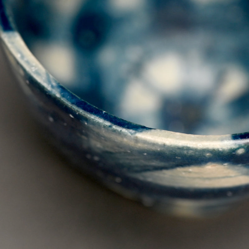 Exquisite Indigo Chawan Tea Bowl ー福島 寛子 “呉須絵茶碗”