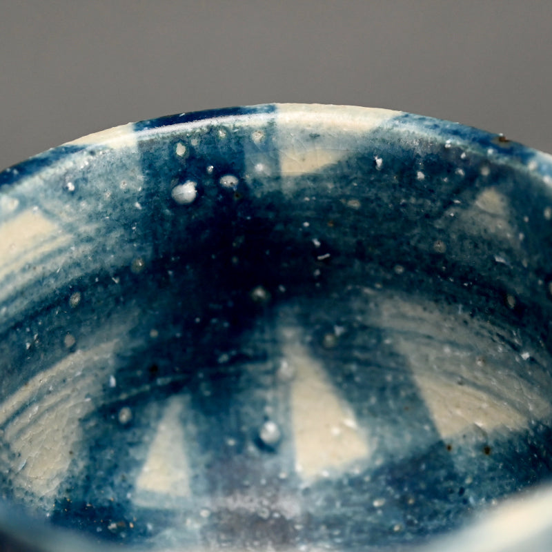Exquisite Indigo Chawan Tea Bowl ー福島 寛子 “呉須絵茶碗”