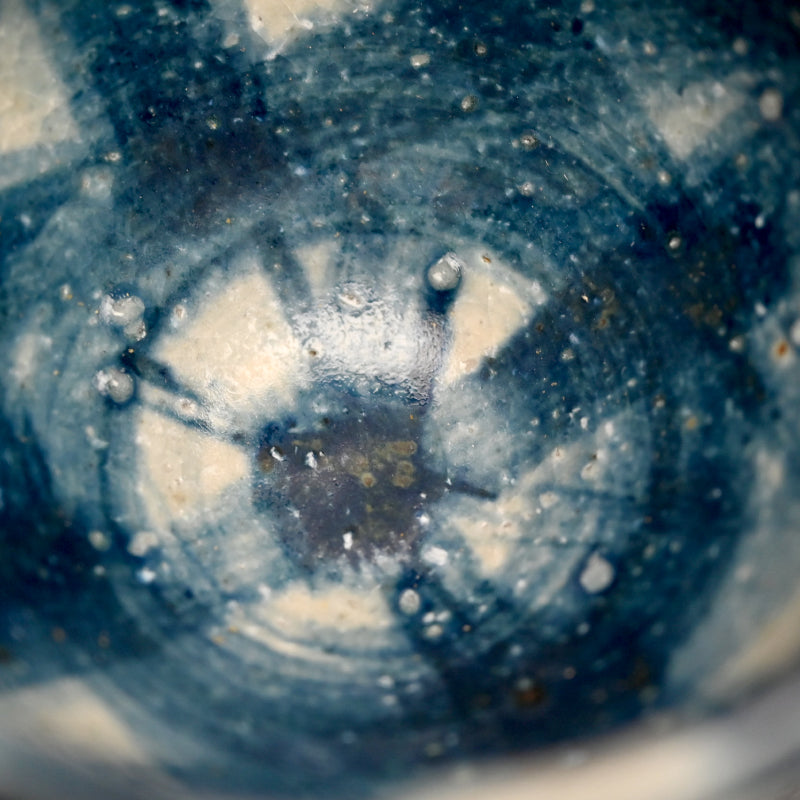 Exquisite Indigo Chawan Tea Bowl ー福島 寛子 “呉須絵茶碗”