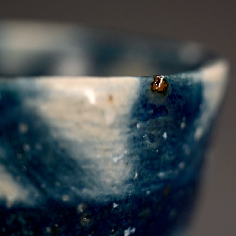 Exquisite Indigo Chawan Tea Bowl ー福島 寛子 “呉須絵茶碗”