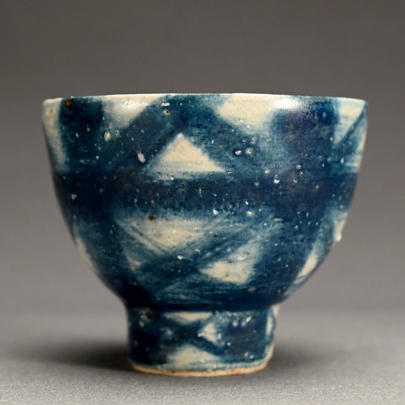 Exquisite Indigo Chawan Tea Bowl ー福島 寛子 “呉須絵茶碗”
