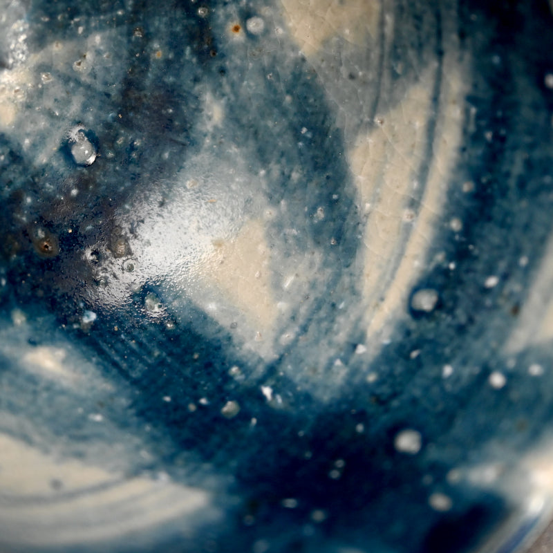 Exquisite Indigo Chawan Tea Bowl ー福島 寛子 “呉須絵茶碗”