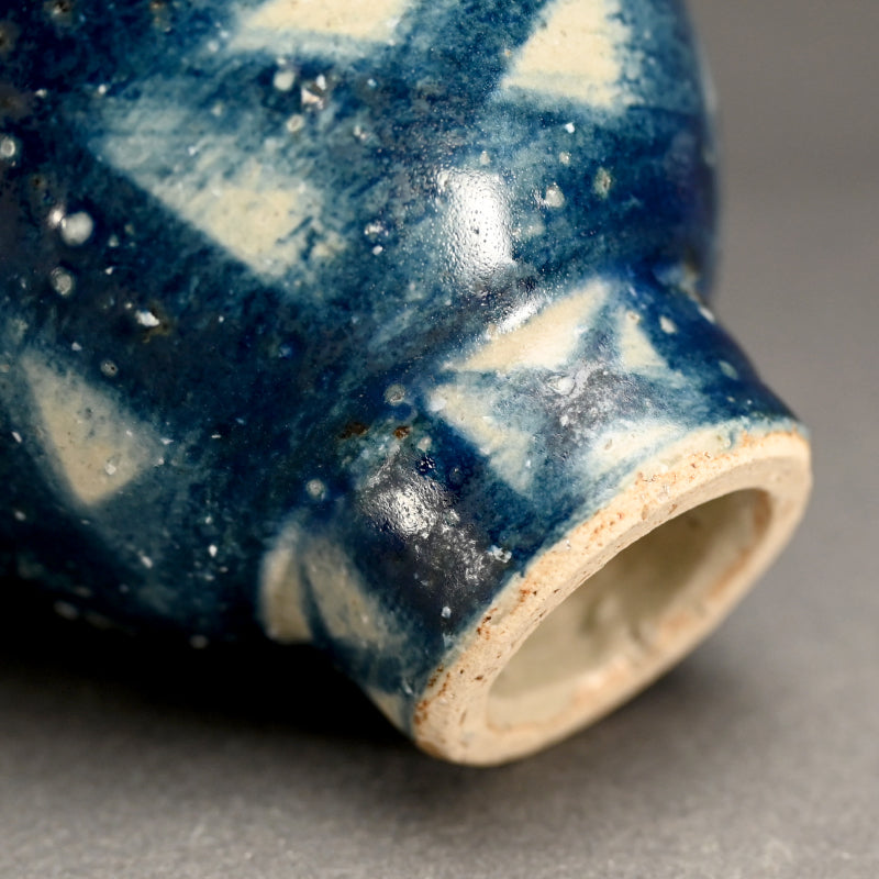 Exquisite Indigo Chawan Tea Bowl ー福島 寛子 “呉須絵茶碗”