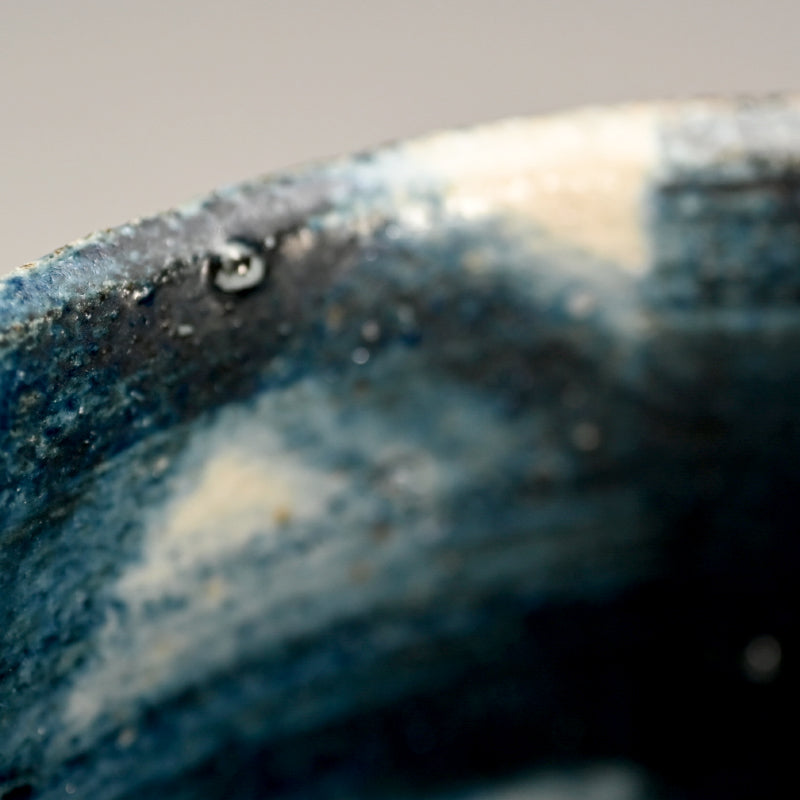 Exquisite Indigo Chawan Tea Bowl ー福島 寛子 “呉須絵茶碗”