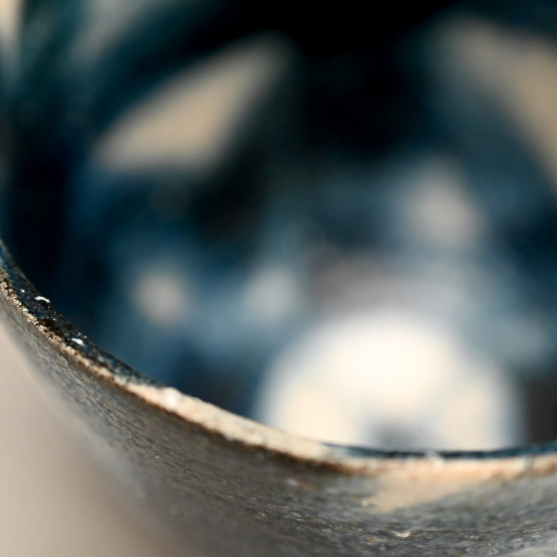 Exquisite Indigo Chawan Tea Bowl ー福島 寛子 “呉須絵茶碗”
