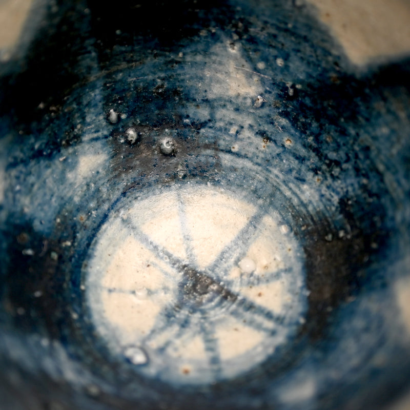 Exquisite Indigo Chawan Tea Bowl ー福島 寛子 “呉須絵茶碗”