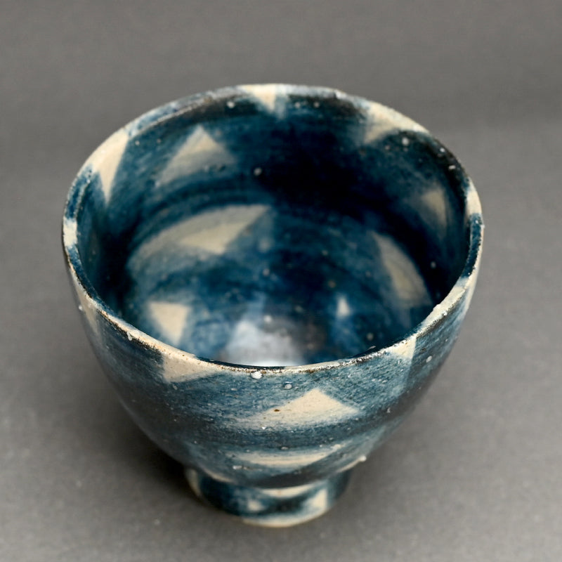 Exquisite Indigo Chawan Tea Bowl ー福島 寛子 “呉須絵茶碗”