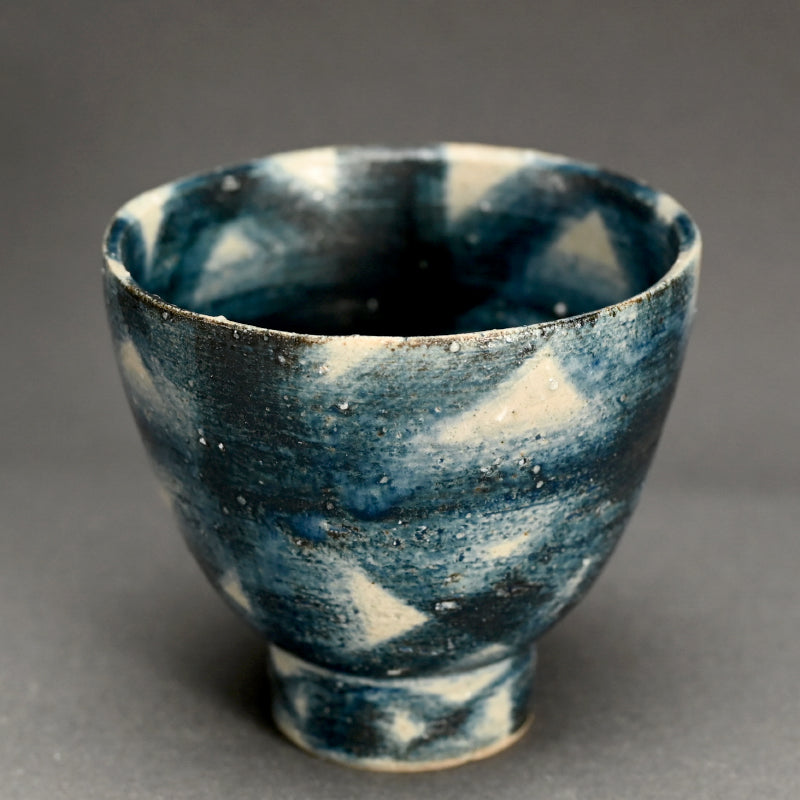 Exquisite Indigo Chawan Tea Bowl ー福島 寛子 “呉須絵茶碗”