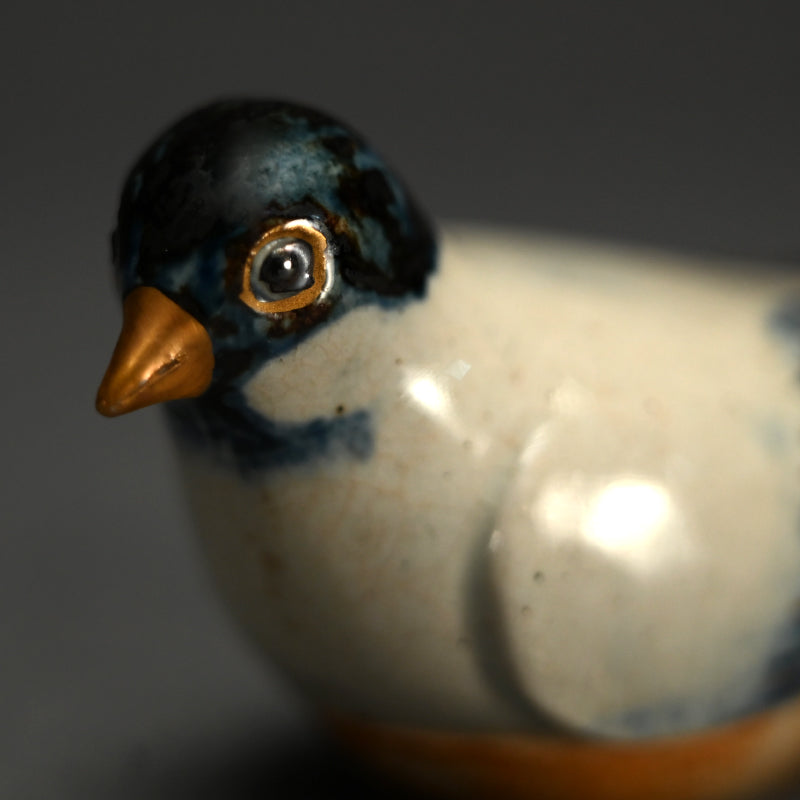 Miyagawa (Makuzu) Kozan Kogo Incense Case ー仁清写 香合 雲雀