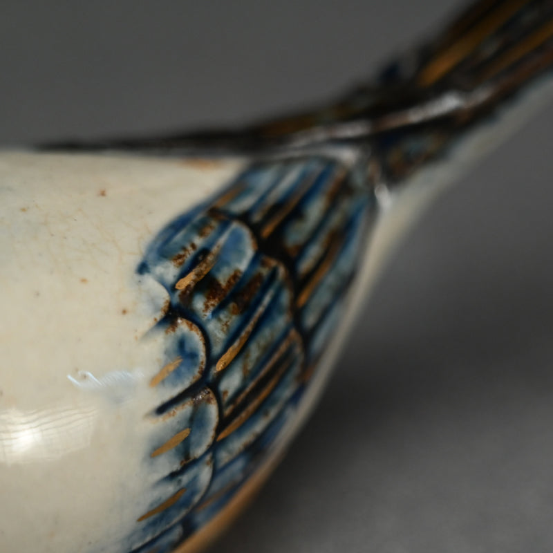 Miyagawa (Makuzu) Kozan Kogo Incense Case ー仁清写 香合 雲雀