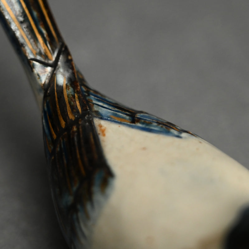 Miyagawa (Makuzu) Kozan Kogo Incense Case ー仁清写 香合 雲雀