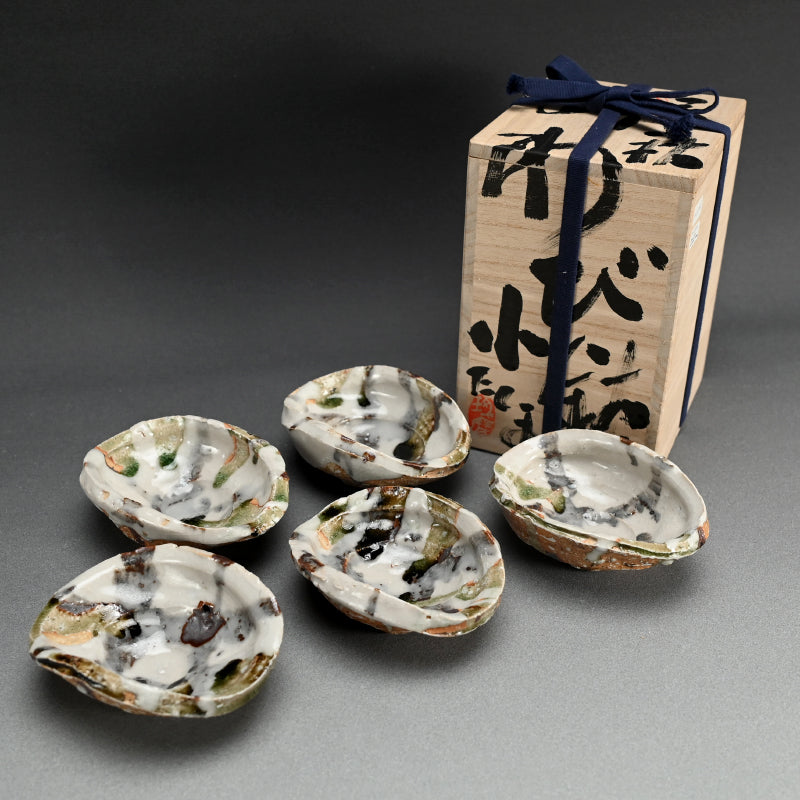 Awabi Bachi five Bowls ー村越 琢磨 "あわび鉢"