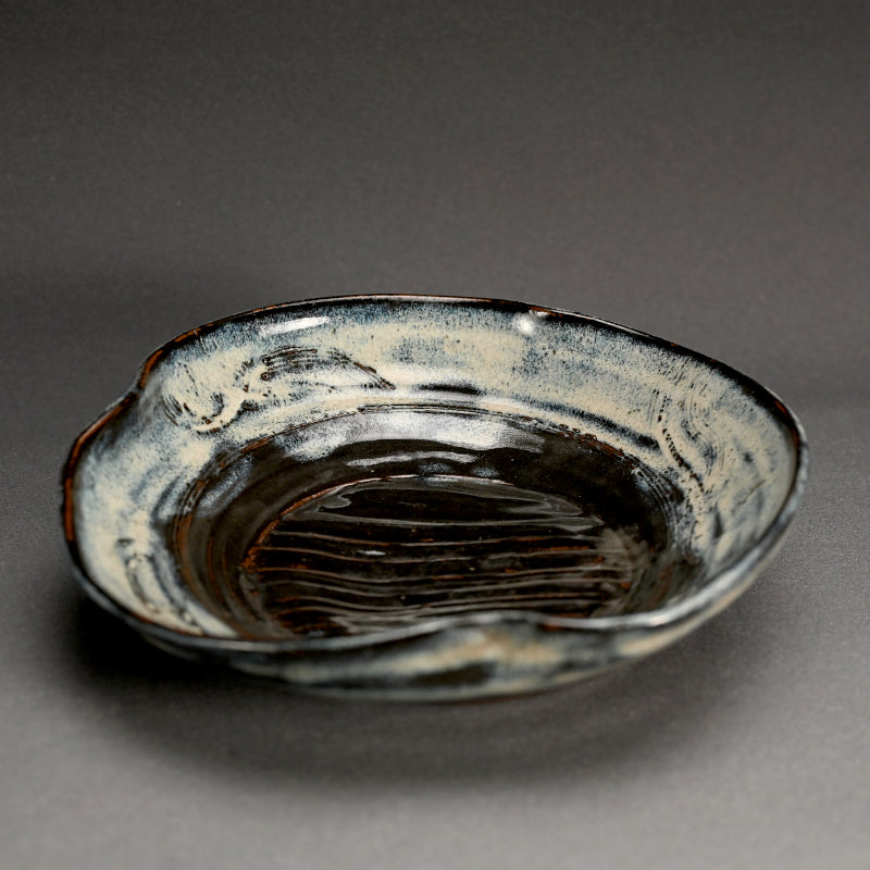 Rare Antique Narushima Yaki Mingei Pottery Dish