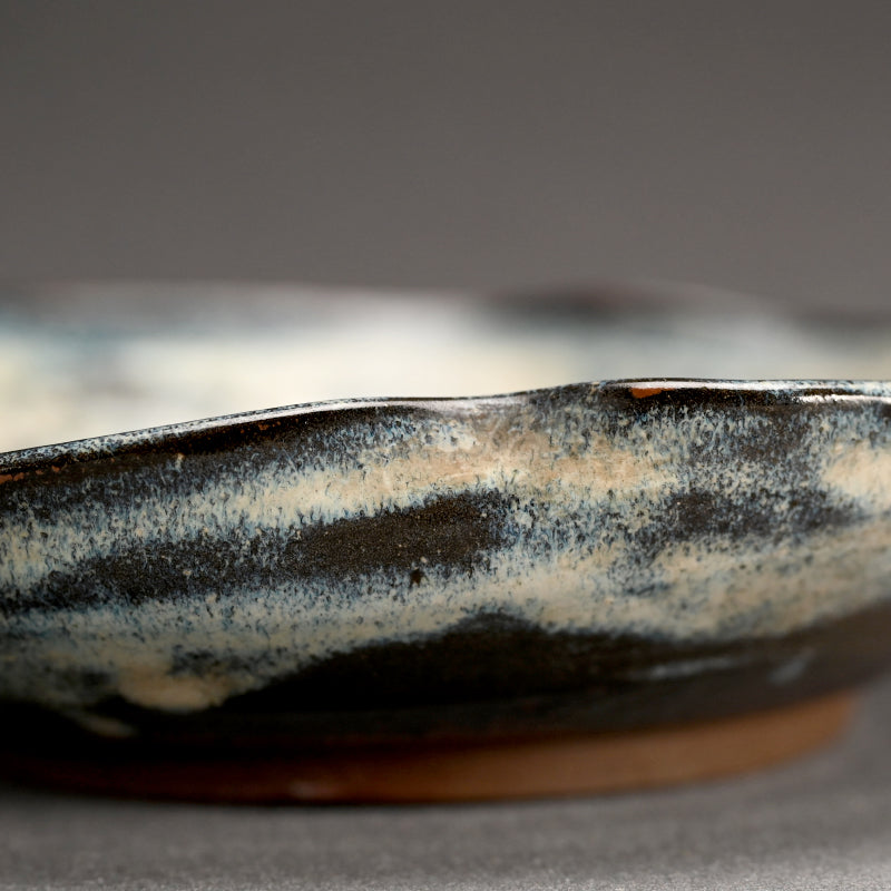 Rare Antique Narushima Yaki Mingei Pottery Dish