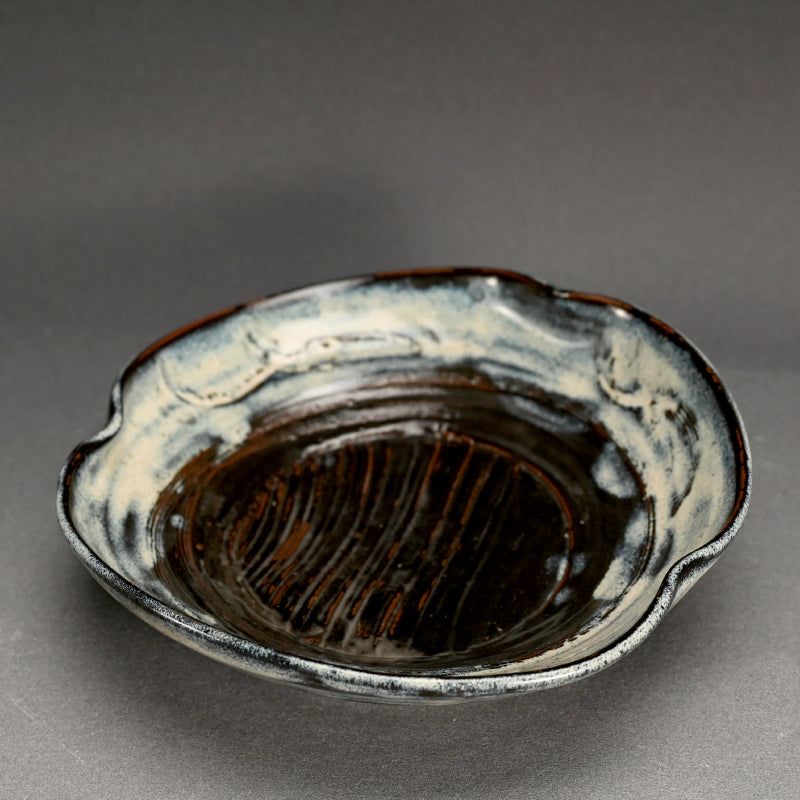 Rare Antique Narushima Yaki Mingei Pottery Dish