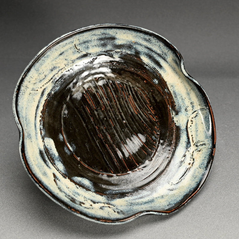 Rare Antique Narushima Yaki Mingei Pottery Dish