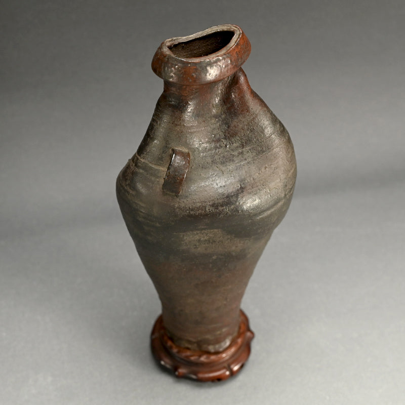 Edo Japanese Nanban Vase for Tea Room