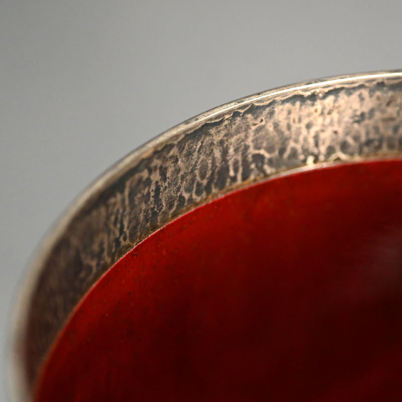 Bronze and Silver Mizusashi ー斎藤イフ "黒味銅 銀楼合せ 水指"