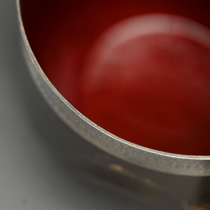 Bronze and Silver Mizusashi ー斎藤イフ "黒味銅 銀楼合せ 水指"