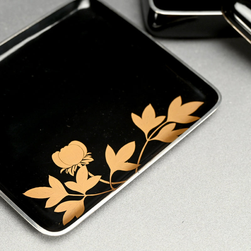 Antique Japanese Lacquer Box and Tray Set