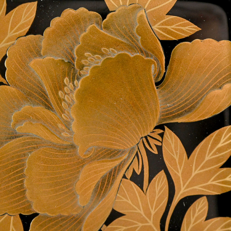 Antique Japanese Lacquer Box and Tray Set