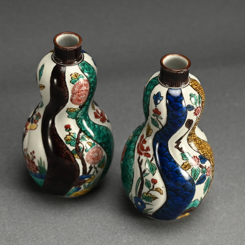 Kutani Porcelain Tokkuri ー徳田 八十吉
