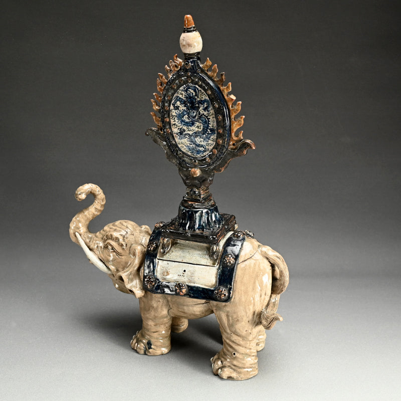 Large Edo period Japanese Elephant Koro Incense Burner