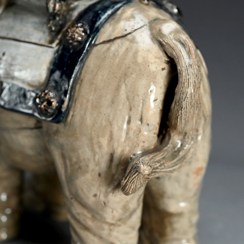 Large Edo period Japanese Elephant Koro Incense Burner