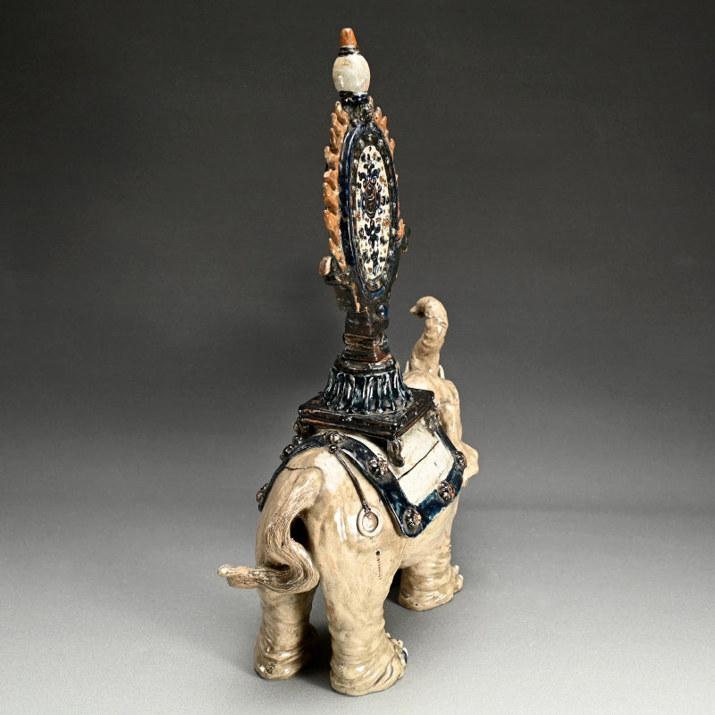 Large Edo period Japanese Elephant Koro Incense Burner