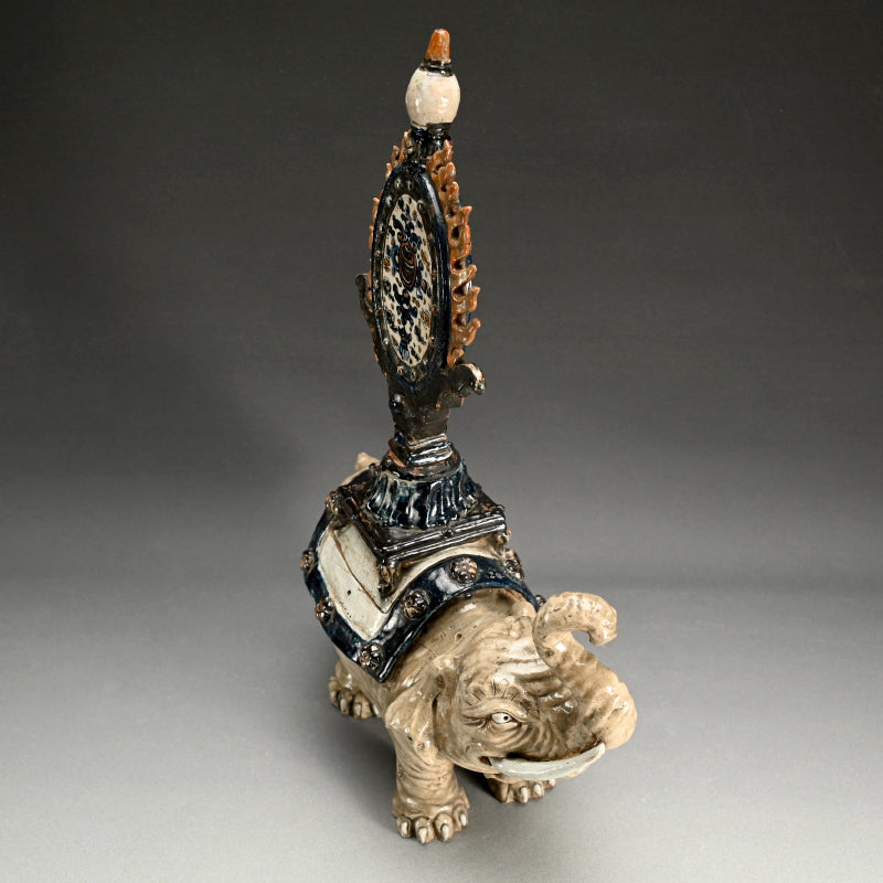 Large Edo period Japanese Elephant Koro Incense Burner