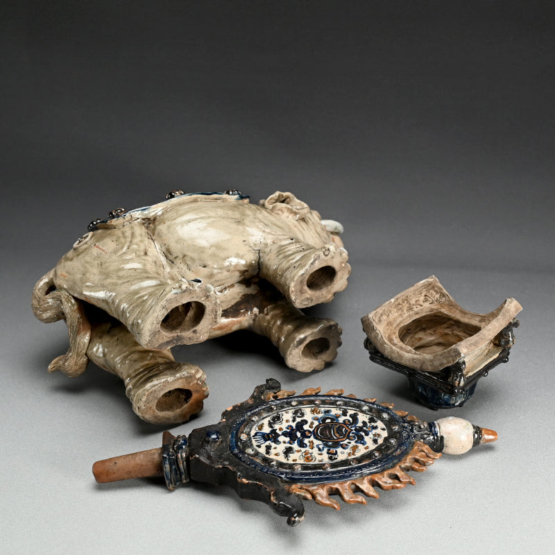 Large Edo period Japanese Elephant Koro Incense Burner