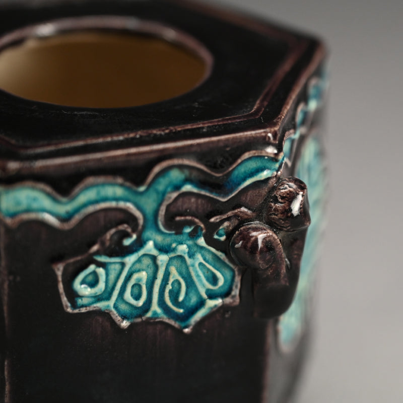 Antique Japanese Kairakuen Koro Incense Burner