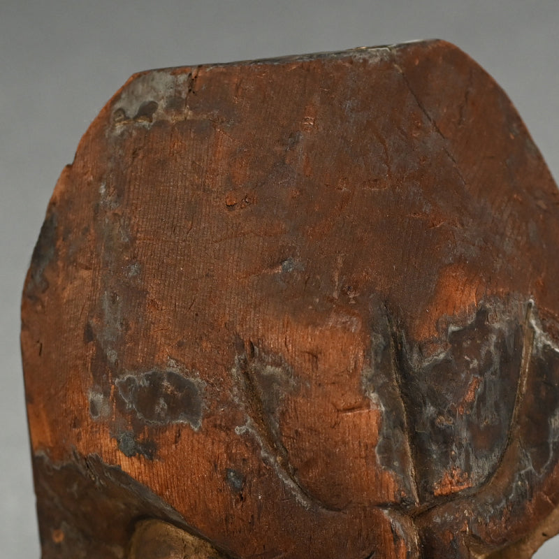 Ancient Japanese Oni Devil Mask fragment