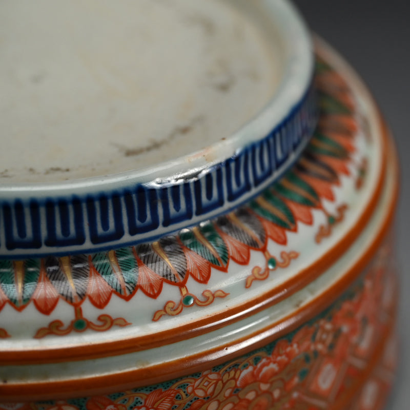 3 Large 19th century Imari Porcelain Bowls