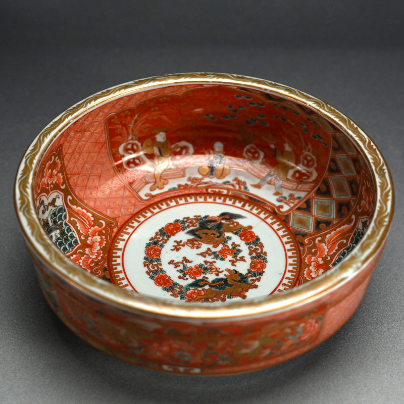 3 Large 19th century Imari Porcelain Bowls
