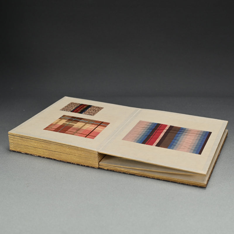 Antique Japanese Textile Sample Book, Yokohama Raw Silk Co. ー米佛裂本