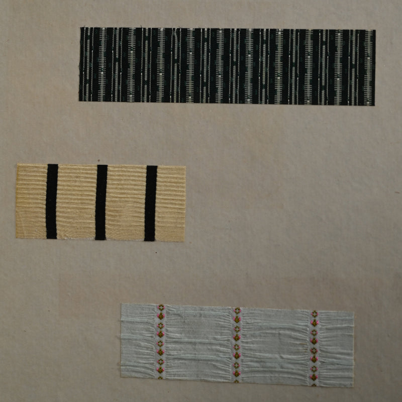 Antique Japanese Textile Sample Book, Yokohama Raw Silk Co. ー米佛裂本