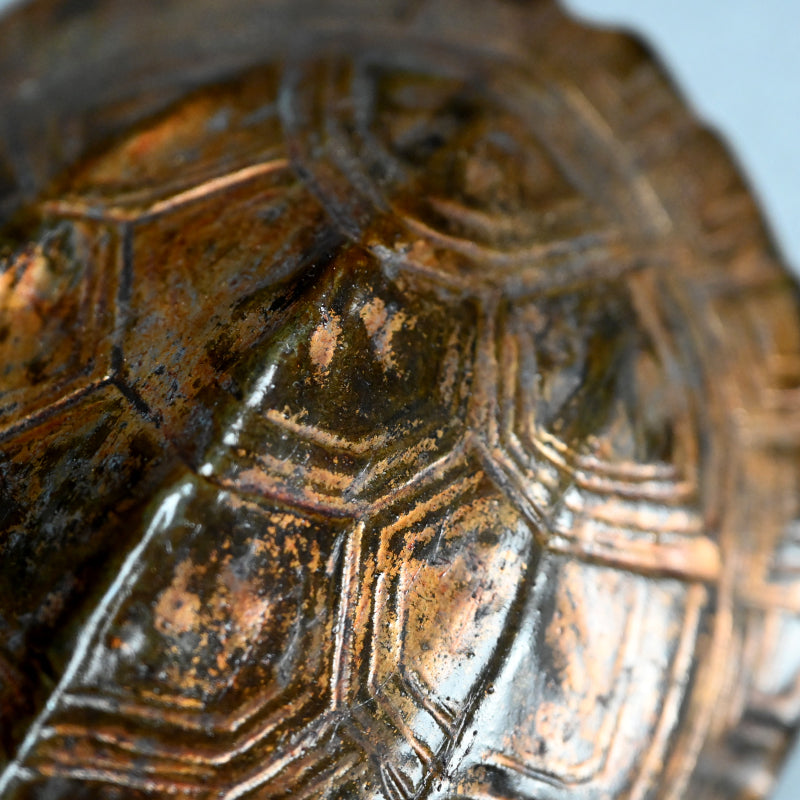 Antique Japanese Kikkoyaki Turtle Ceramic Okimono