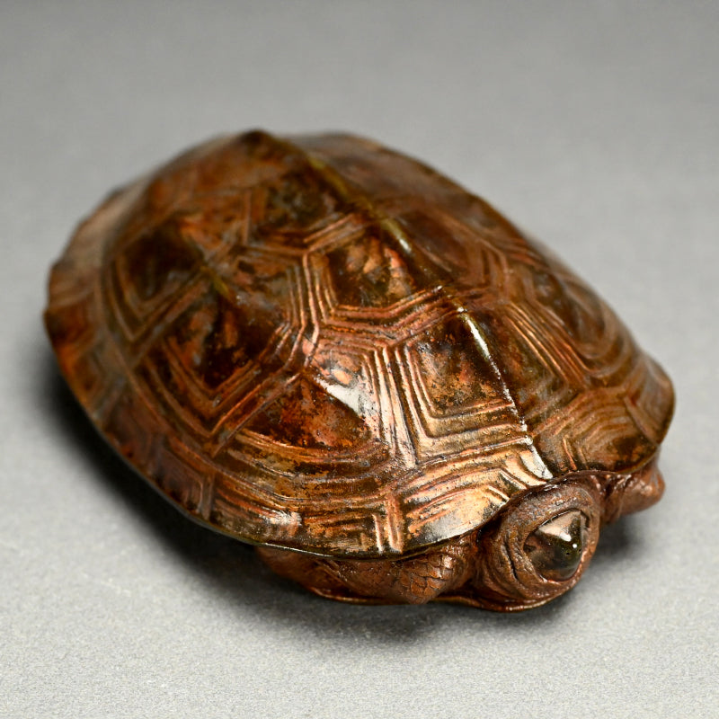 Antique Japanese Kikkoyaki Turtle Ceramic Okimono