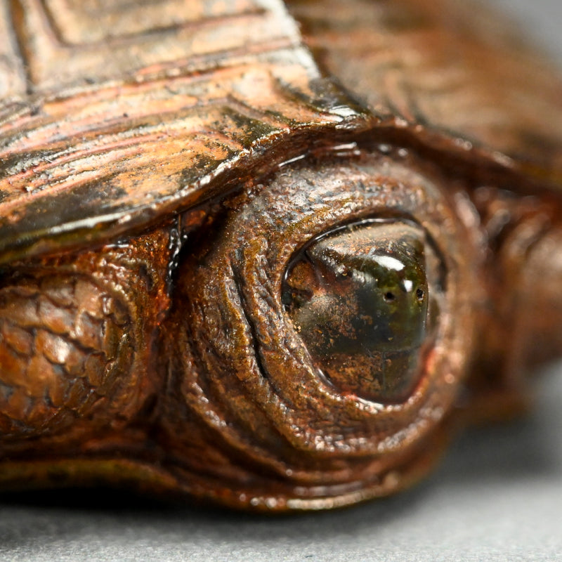 Antique Japanese Kikkoyaki Turtle Ceramic Okimono