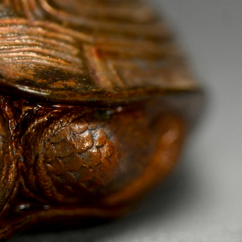 Antique Japanese Kikkoyaki Turtle Ceramic Okimono
