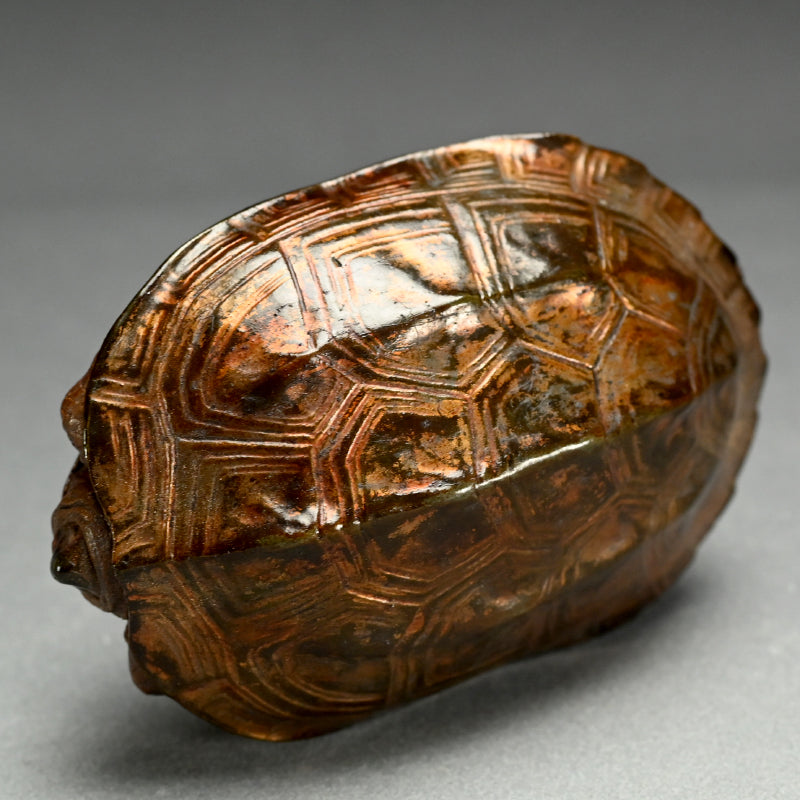 Antique Japanese Kikkoyaki Turtle Ceramic Okimono