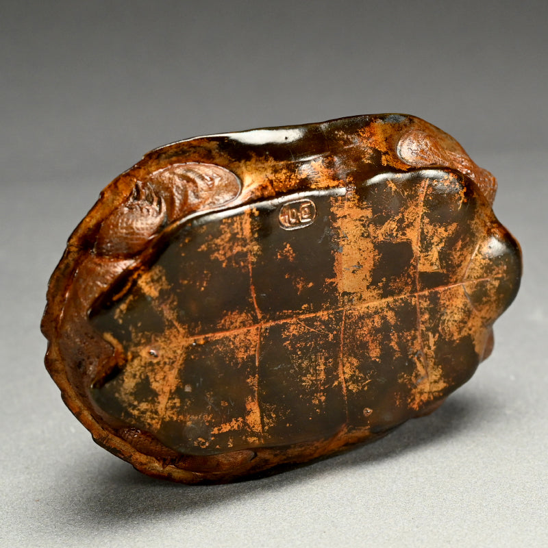 Antique Japanese Kikkoyaki Turtle Ceramic Okimono