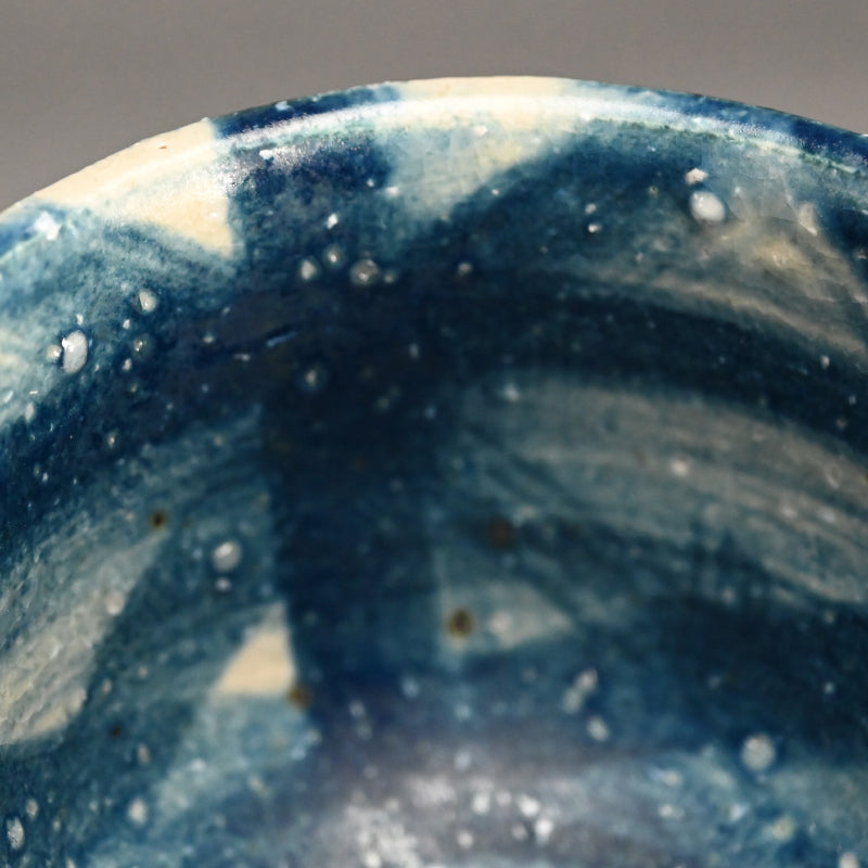 Exquisite Indigo Chawan Tea Bowl D ー福島 寛子 “呉須絵茶碗”